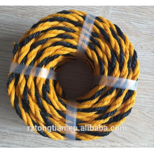 3 strand PE material Tiger rope com UV resistente para atacado